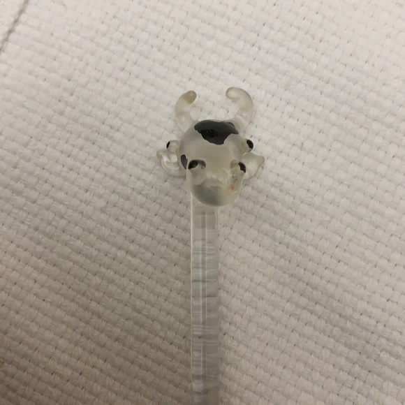 Princess House Other - “COW” PH Glass Swizzle Stick Stirrer NEW